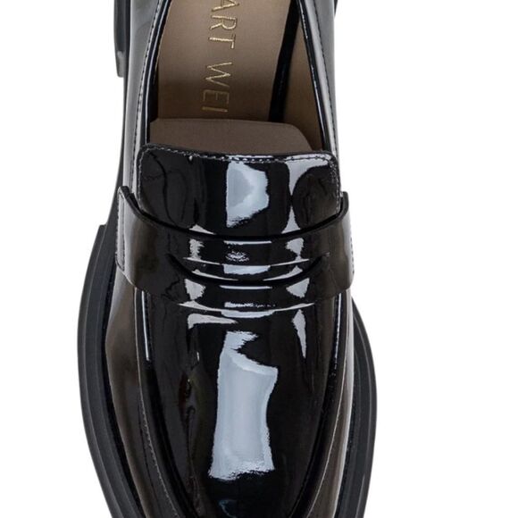 Women’s Stuart Weitzman Soho, patent leather loafers size 9, made in Spain - Picture 6 of 12